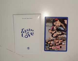Twice álbum kpop - Taste of love.