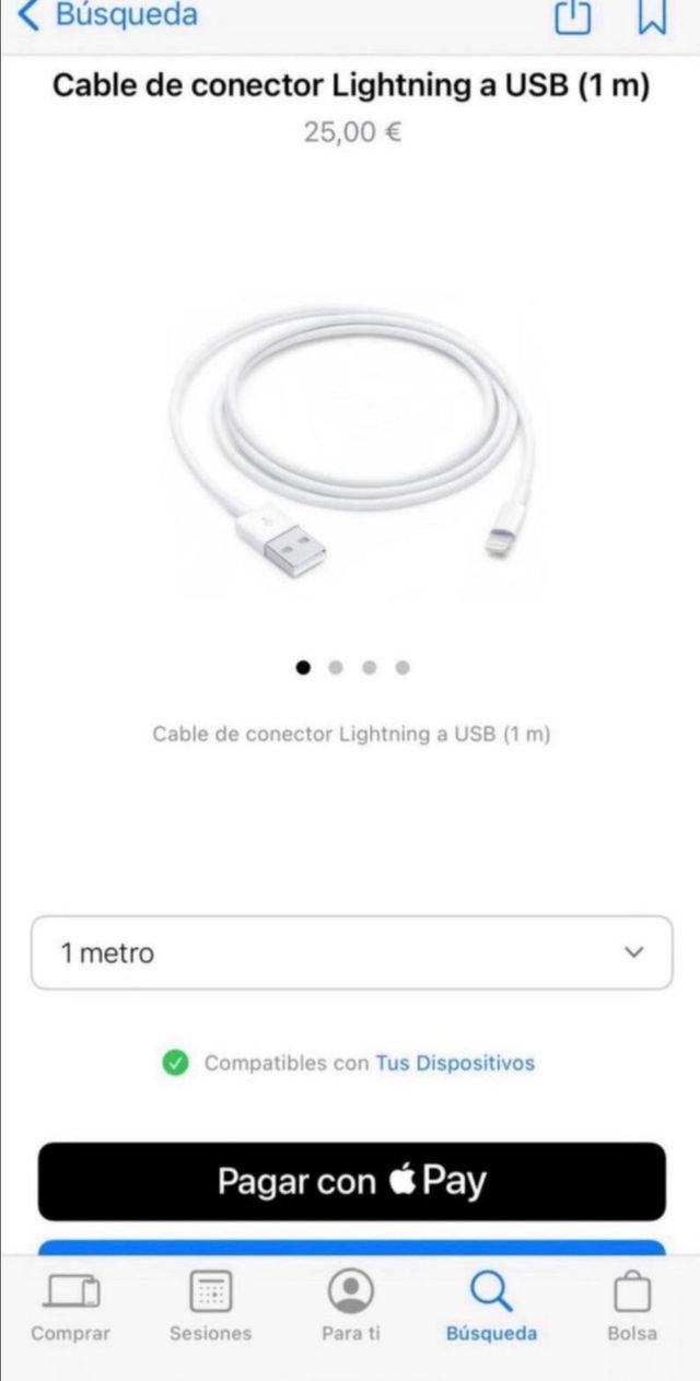 Cable iPhone PRECINTADO