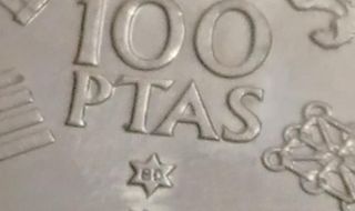 Moneda 100 pesetas año 1980 *80 