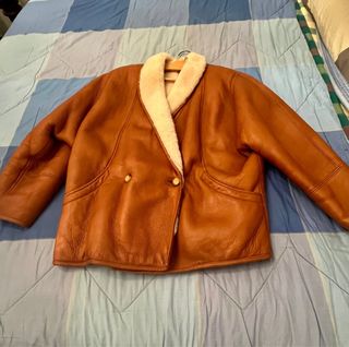 montone in pelle da donna imbottito taglia 46
