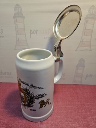 Jarra cerveza tapa - Alemania - Vintage
