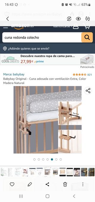 Culla colecho Babybay in ottime condizioni