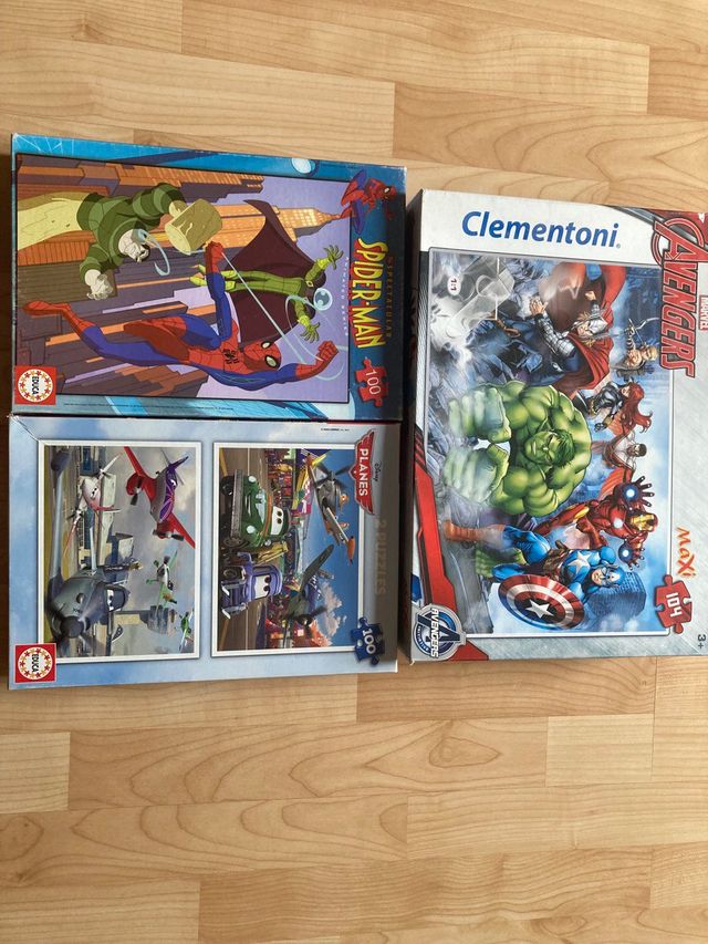 Lote 3 puzzles 100 piezas