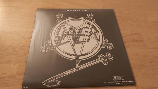 SLAYER. LIVE IN MILAN.26-1-89.COMO NUEVO