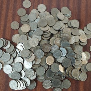 lote monedas de peseta franco y rey 97 piezas