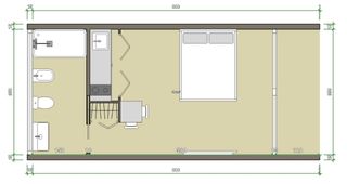 CASA PREFABRICADA Bungalow para camping o terreno