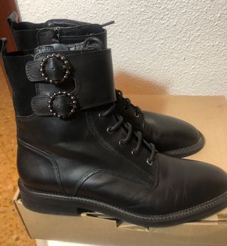 Botines piel Zara