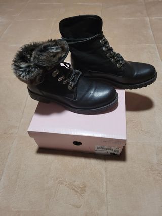 👩🏻 Botas Militar de Piel, Ante y Pelo