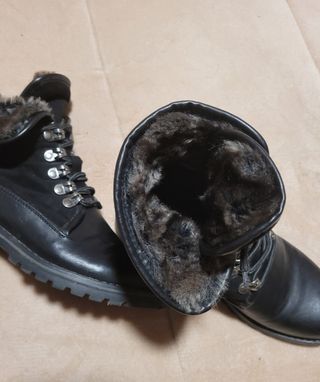 👩🏻 Botas Militar de Piel, Ante y Pelo