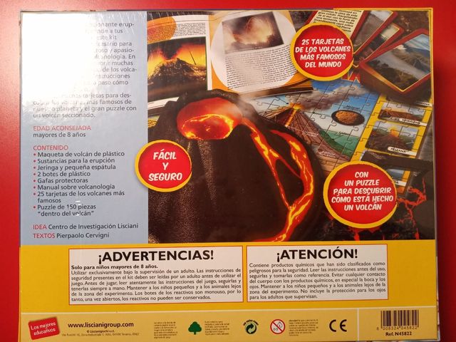 Juego "Descubrimiento de Vulcanología"