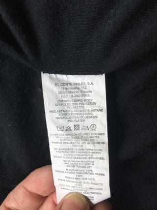 Americana terciopelo negra. El corte ingles