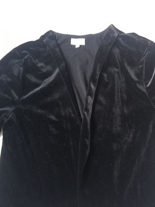 Americana terciopelo negra. El corte ingles