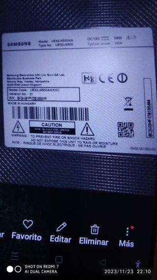 se vende smart Tv Samsung