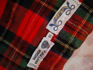 Gonna scozzese rossa bambina motivo Tartan