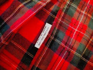 Gonna scozzese rossa bambina motivo Tartan