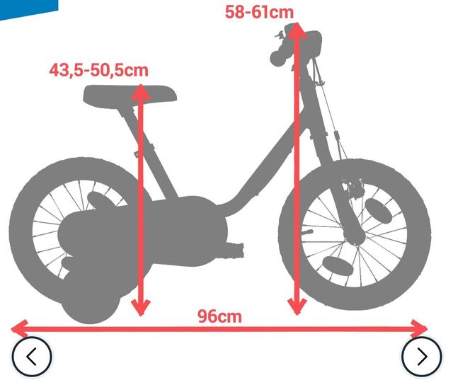 Bicicleta infantil niño niña