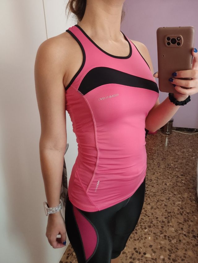 Camiseta rosa boomerang