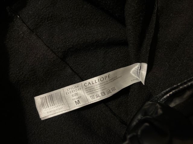 leggings termici effetto vernice nero M