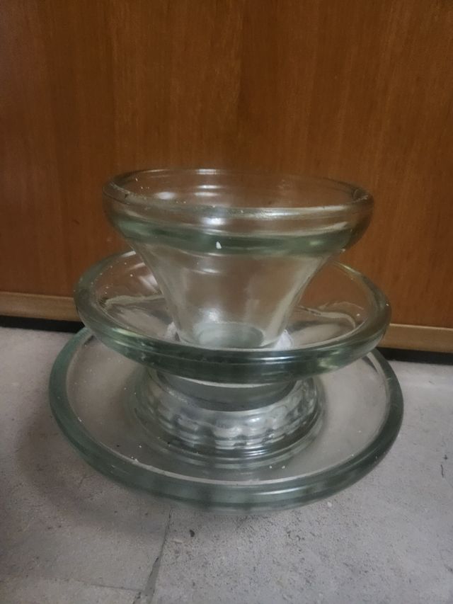 Aislador eléctrico de vidrio 