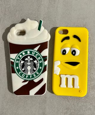 2 Fundas iPhone 5/5s/SE 2016 Silicona 3D