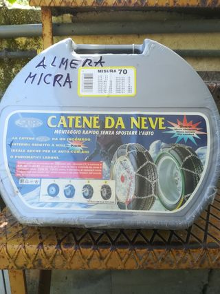 Catene da neve, montaggio rapido, varie misure