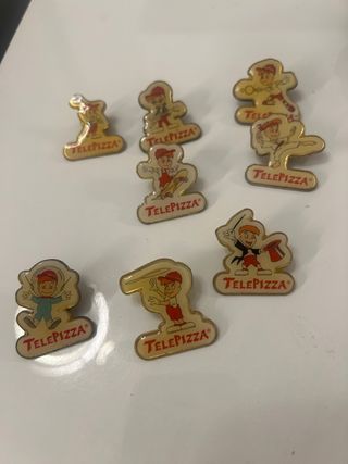 coleccion 8 pines telepizza