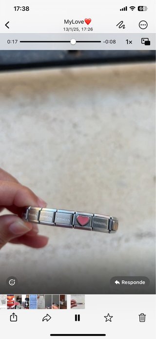 Pulsera Nomitation Corazon pies bebes