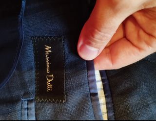 Traje Massimo Dutti azul marino