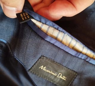 Traje Massimo Dutti azul marino