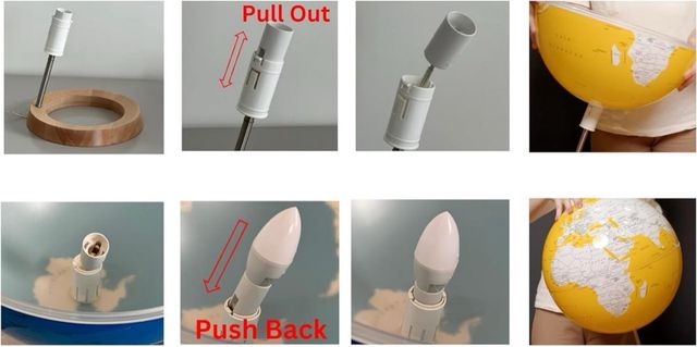 Globo terraqueo PRECINTADO