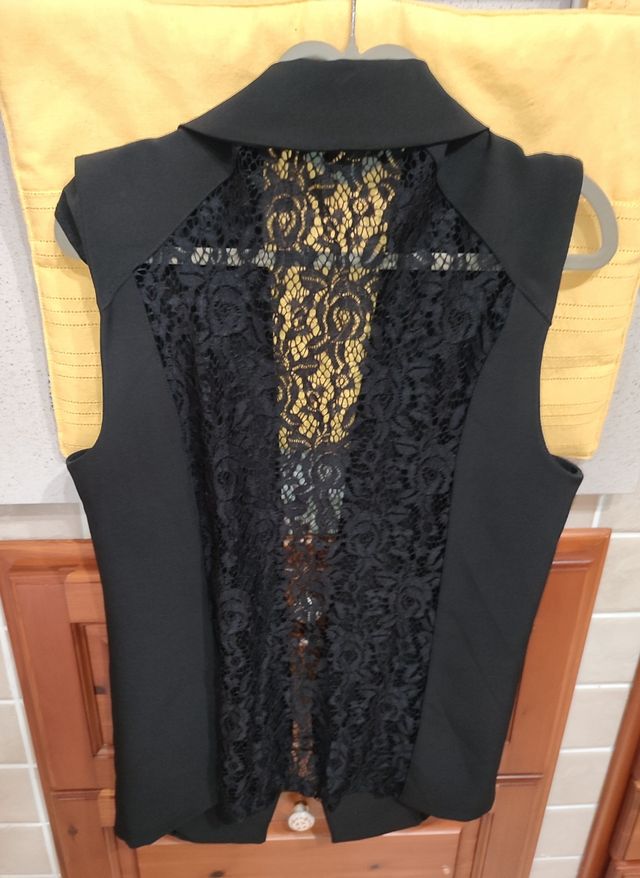 Gilet donna con merletto