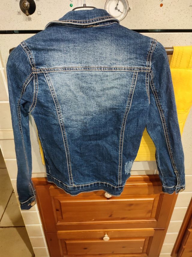 Giubbotto in denim bambina