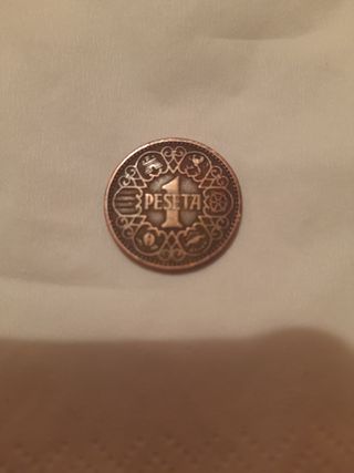 Moneda 1 peseta 1944