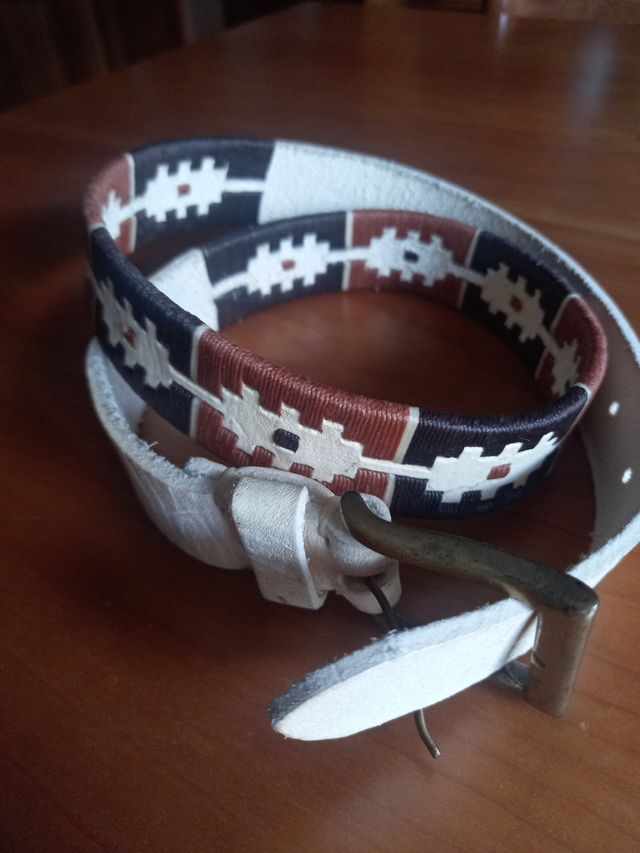 Cintura uomo in cuoio argentino