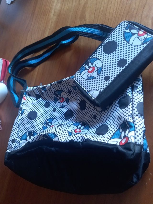 Borsa con portafoglio