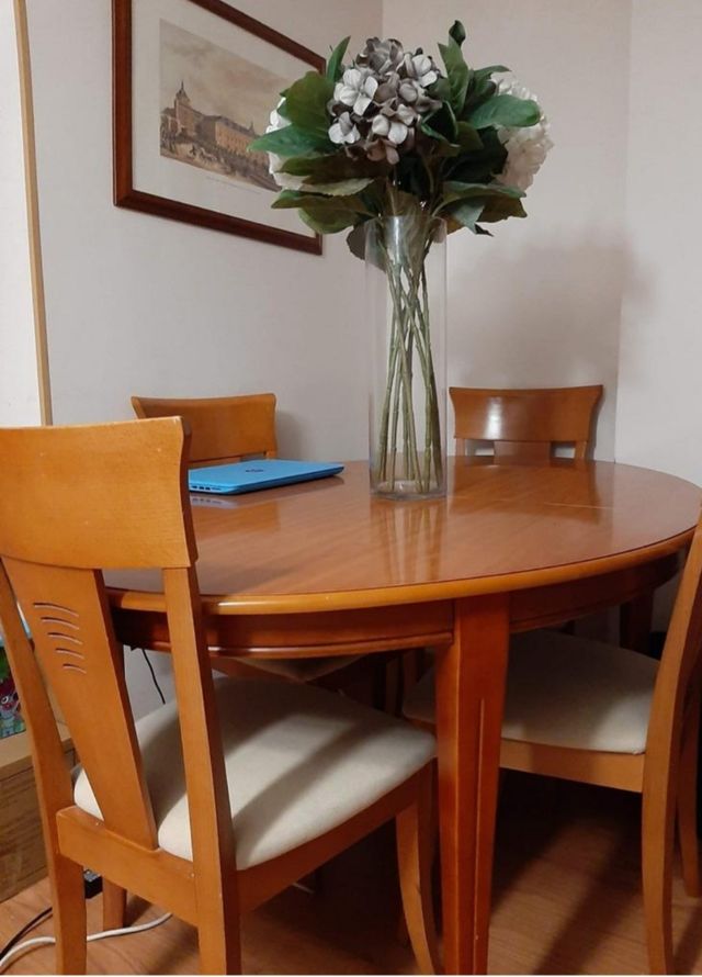 conjunto mesa y sillas