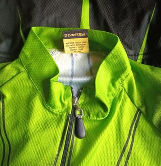 Ciclismo Maglia Gear Alyen Nero Verde Fluo Tg. S