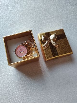 Colgante luna rosa