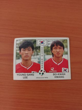 ⚡Cromo del Mundial de Fútbol Italia 90 South Korea
