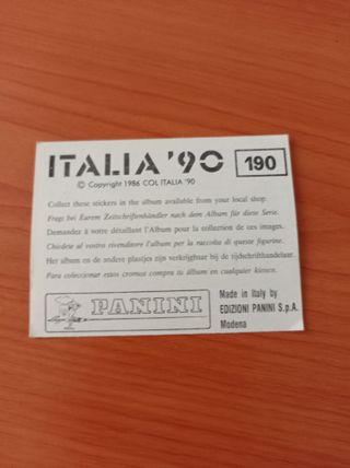 Cromos ITALIA 90⚡️PANINI⚡Hernan Claudio N°190