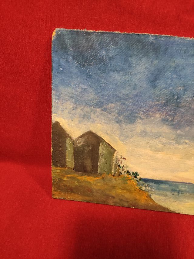 QUADRO OLIO SU TAVOLA “BARCHE A VELA”