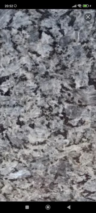 Piedra de granito azul platino pulido 
