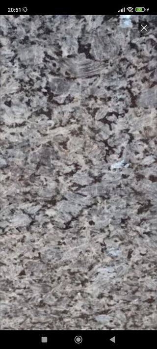 Piedra de granito azul platino pulido 