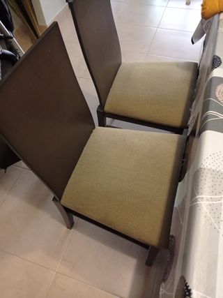 Sillas salón comedor madera