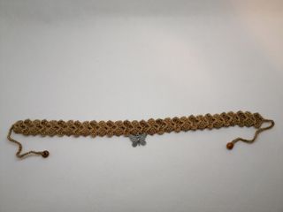 Gargantilla crochet marron