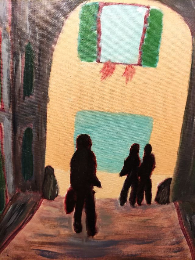 QUADRO OLIO SU TAVOLA “SCORCIO DI BOLOGNA”