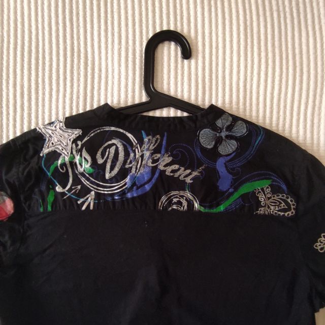 Camisa desigual negro