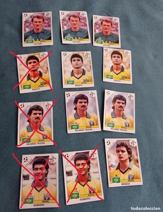Cromos ITALIA 90⚡️PANINI ⚡ Brasil ⚡️Mundial fútbol
