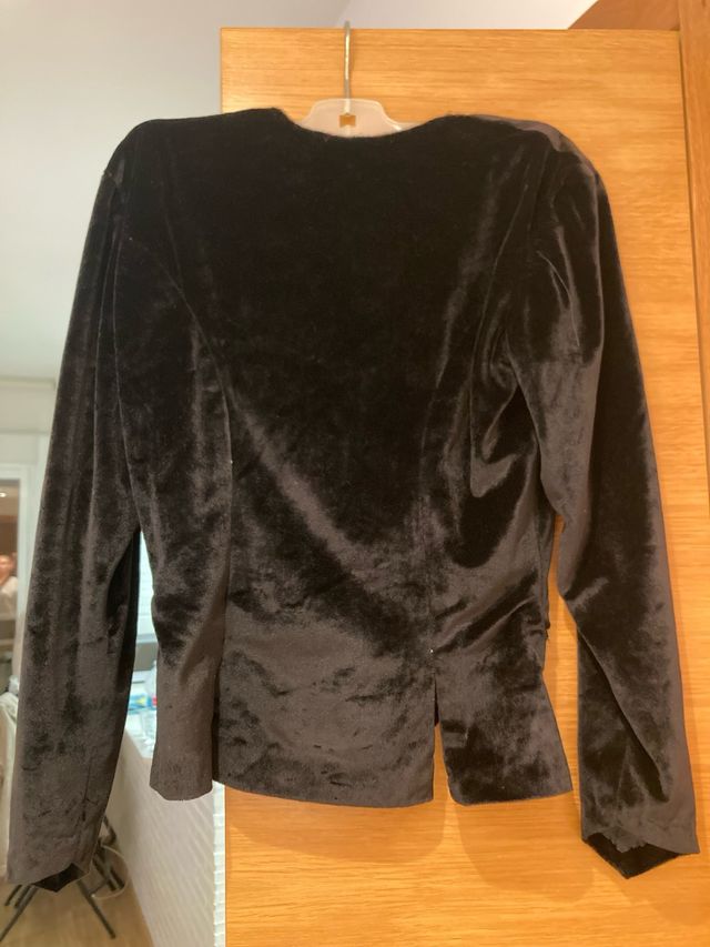 Corpiño fallera terciopelo negro