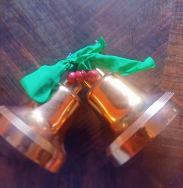 Adorno navideño campanas vintage